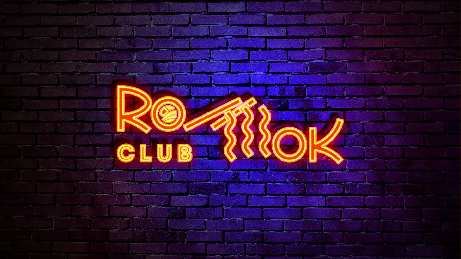 Разработка интерьерной вывески суши-бара «Roll Wok Club» в Новопавловске